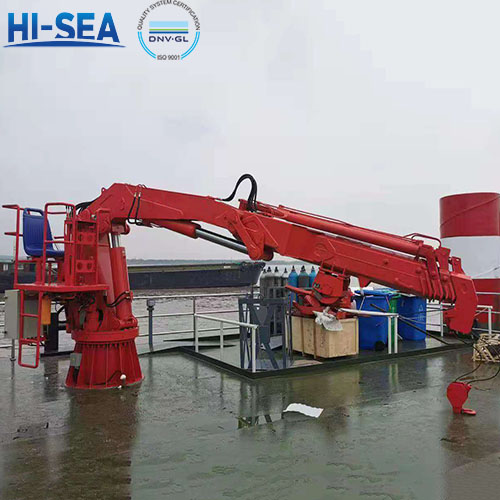 10kN-9m Marine Hydraulic Telescopic Knuckle Boom Crane